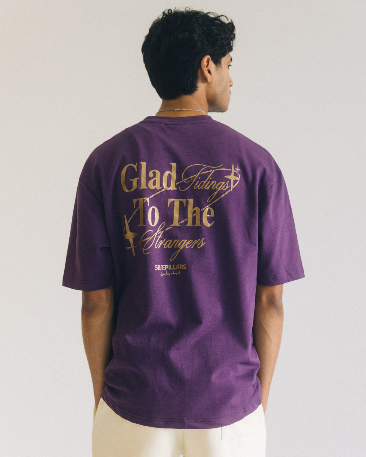 Glad Tidings tee - Purple