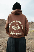 Peace Be Upon You Hoodie - Brown