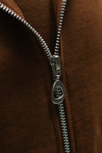 Hub (Love) Zip-Up Hoodie - Brown