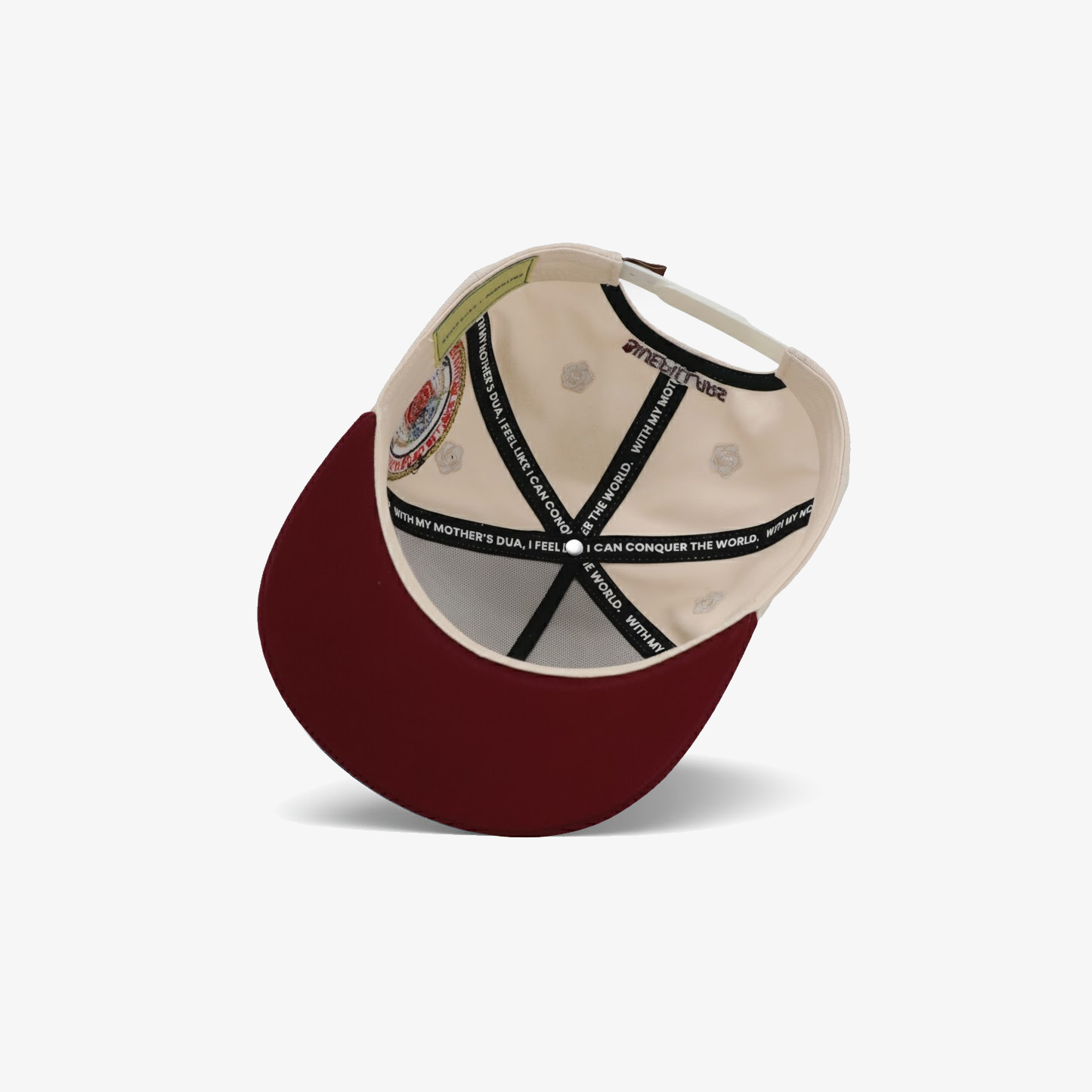 A Mother's Dua Hat - Cream/Maroon