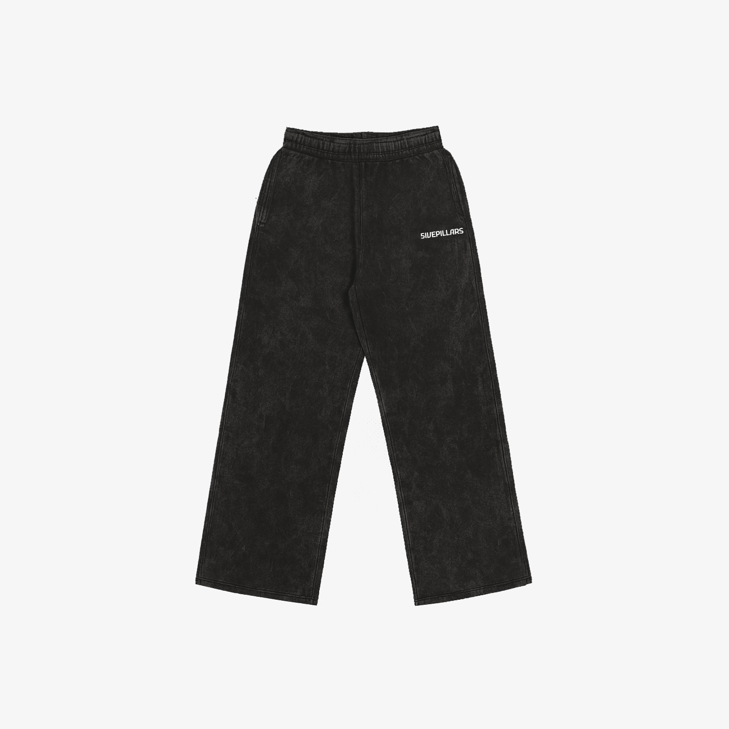 POA Relaxed Fit Sweatpants - Washed Black