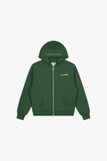 Hub (Love) Zip-Up Hoodie - Forest Green