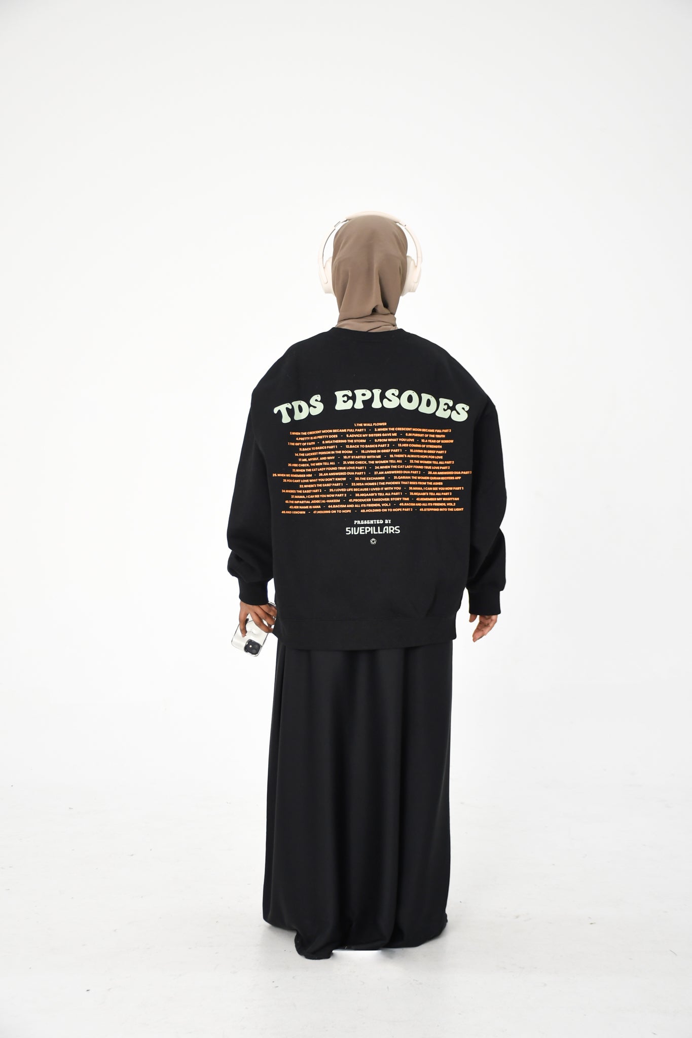 TDS x 5ivepillars Crewneck - Black