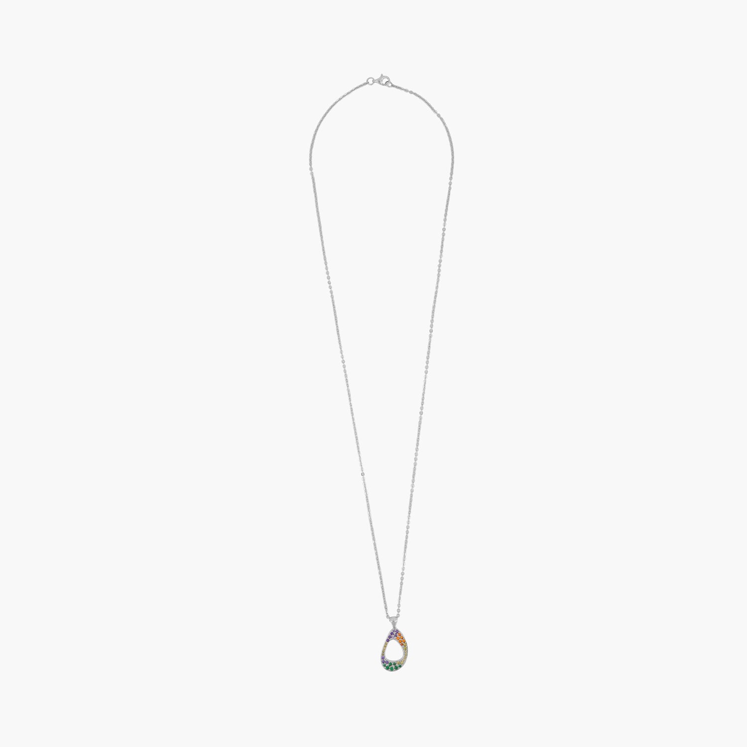 5ivepillars Multicolor Logo Necklace - Silver