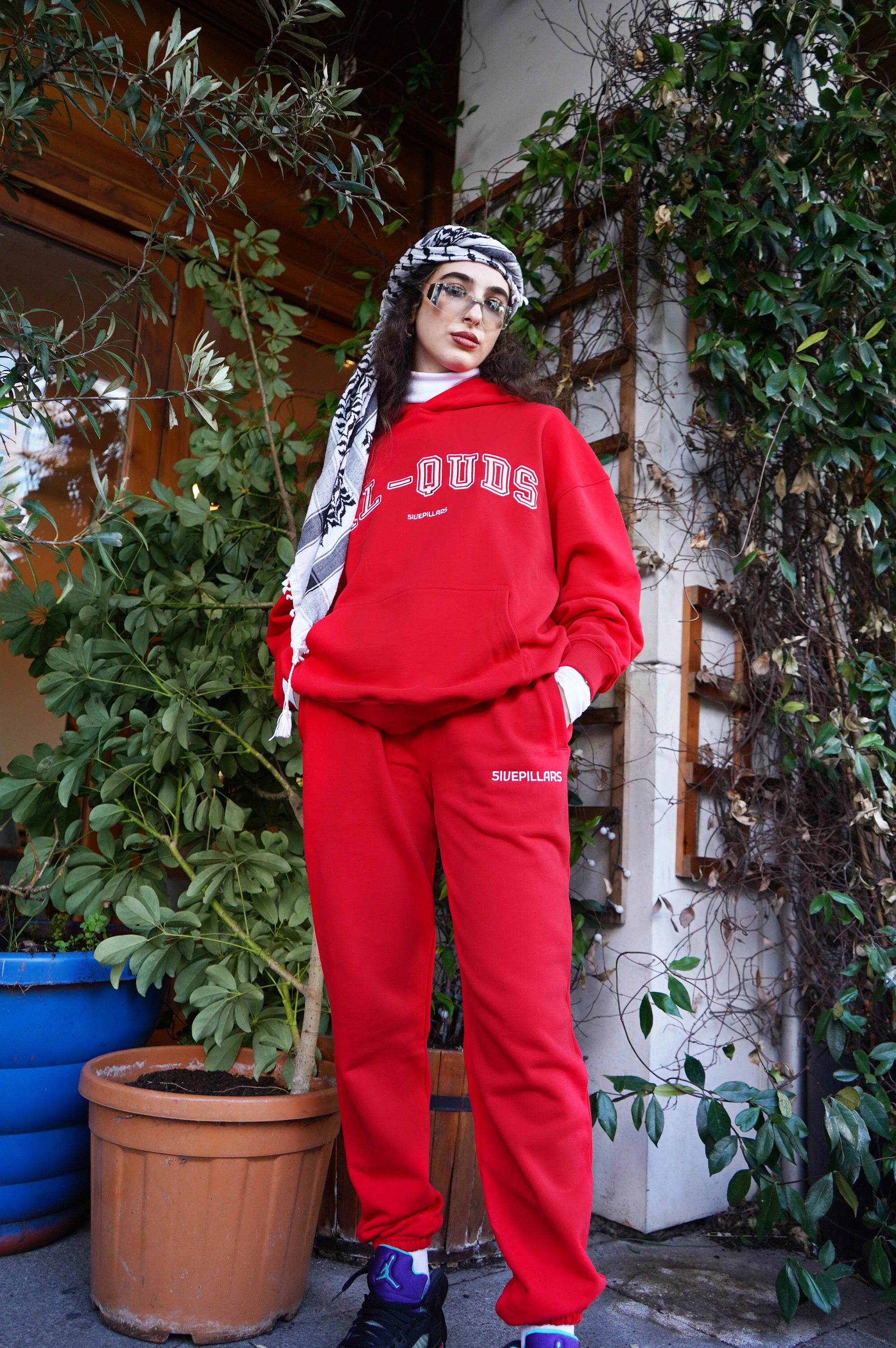 Al-Quds Hoodie - Red